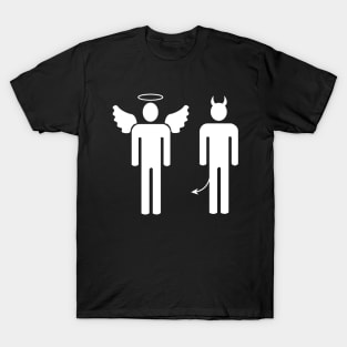 Angel and demon couple T-Shirt